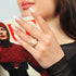 Emerald, Oversized & Oval Collection - Silicone Rings with Metal Frame - Set of 3